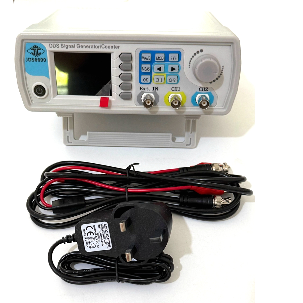 Dual Channel Arbitrary Waveform Function Generator 60Mhz - JDS6600 60MHz DDS ฟังก์ชั่นเครื่องกำเนิดสัญญาณ CNC รูปคลื่นตามอำเภอใจแบบดิจิตอลควบคุมความถี่มิเตอร์