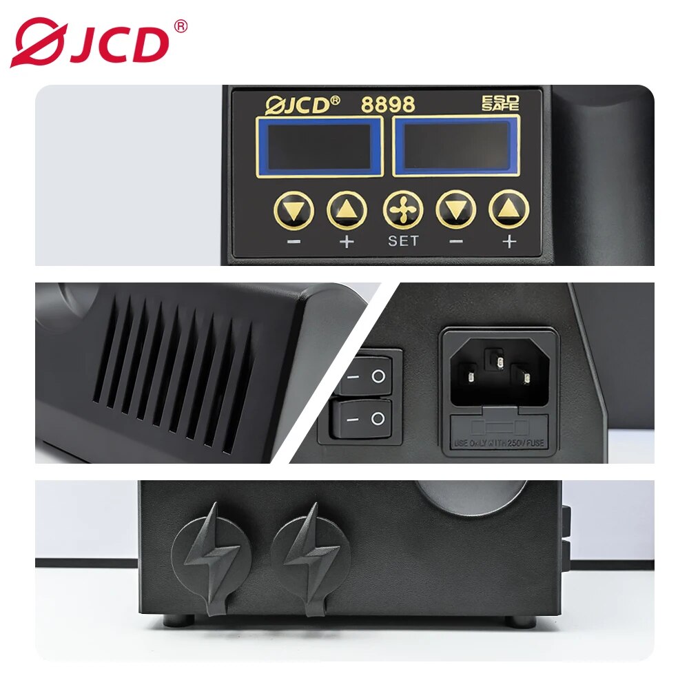 Jcd อุปกรณ์เชื่อมสายไฟ750W เคร - Smd Rework Station Hot Air Soldering 2 In 1 บทวิจารณ์และราคา