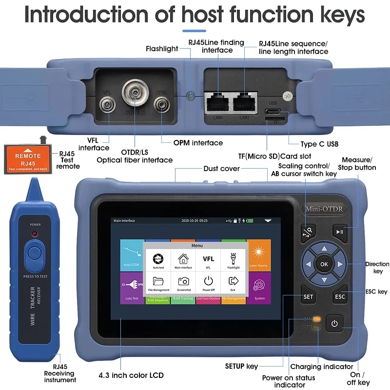 เครื่องทดสอบไฟเบอร์ออปติก Novk - Optical Time Domain Reflectometer Otdr 1310 1550Nm บทวิจารณ์และราคา