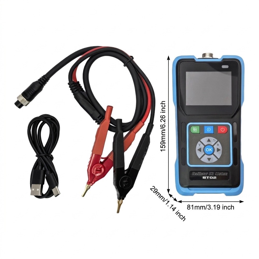 BT02 เครื่องวัดความต้านทานภายใ - Battery Internal Resistance Tester Four Wire บทวิจารณ์และราคา